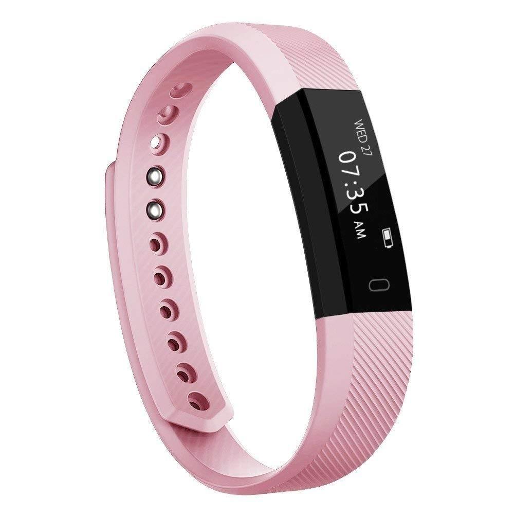 Pink SmartFit Slim fitness tracker with silicone band