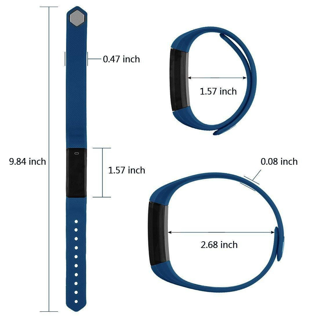 SmartFit Slim wearable activity tracker measurements