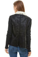Sherpa Drape Collar Jacket laid flat to show texture and collar design