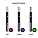 Cat Laser Pointer with red, purple, and green color options displayed.