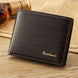 Men’s leather bifold wallet in black