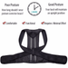 Waist belt back posture corrector features
