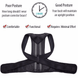 Waist belt back posture corrector features