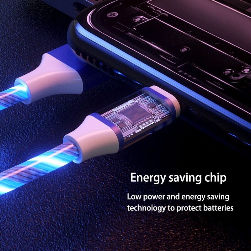 3 in 1 LED Fast Charging Cable energy saving chip