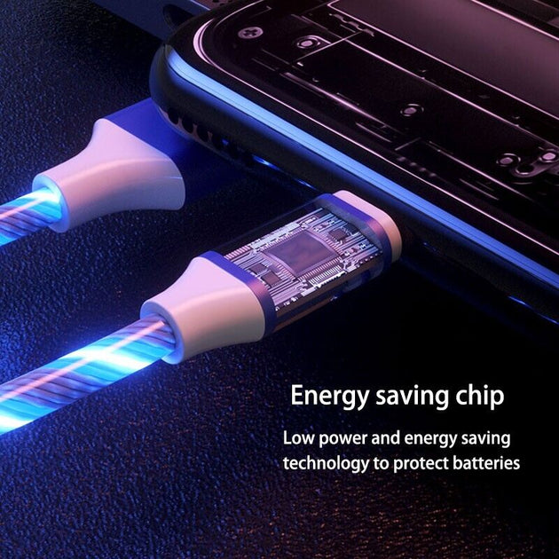 3 in 1 LED Fast Charging Cable energy saving chip