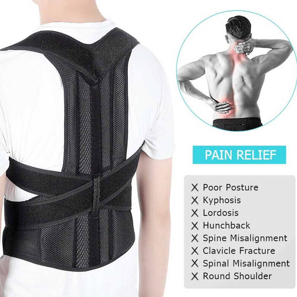Waist belt back posture corrector benefits