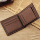 Men’s leather bifold wallet in brown