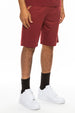 Men’s casual shorts with plaid accents and classic fit color burgundy