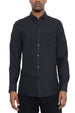 Front view of Signature Long Sleeve Button Down Shirt