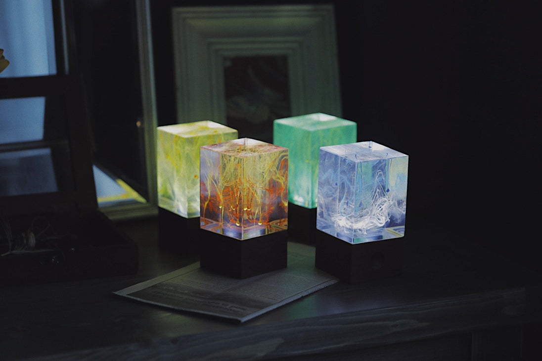Solar Resin Decorative Table Lamp Collection