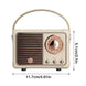 Portable retro wireless speaker with classic design color white