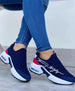 Tommy Hilfiger Ladies Breathable Walking Sneakers Blue