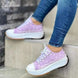 Pattern Canvas Women Sneakers Purple
