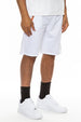 Men’s casual shorts with plaid accents and classic fit color white