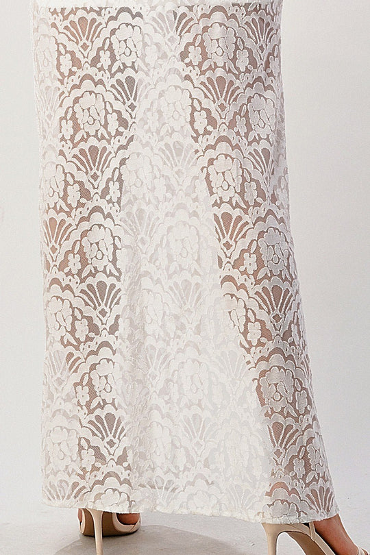 Lace pants on a white background