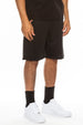 Men’s casual shorts with plaid accents and classic fit color black