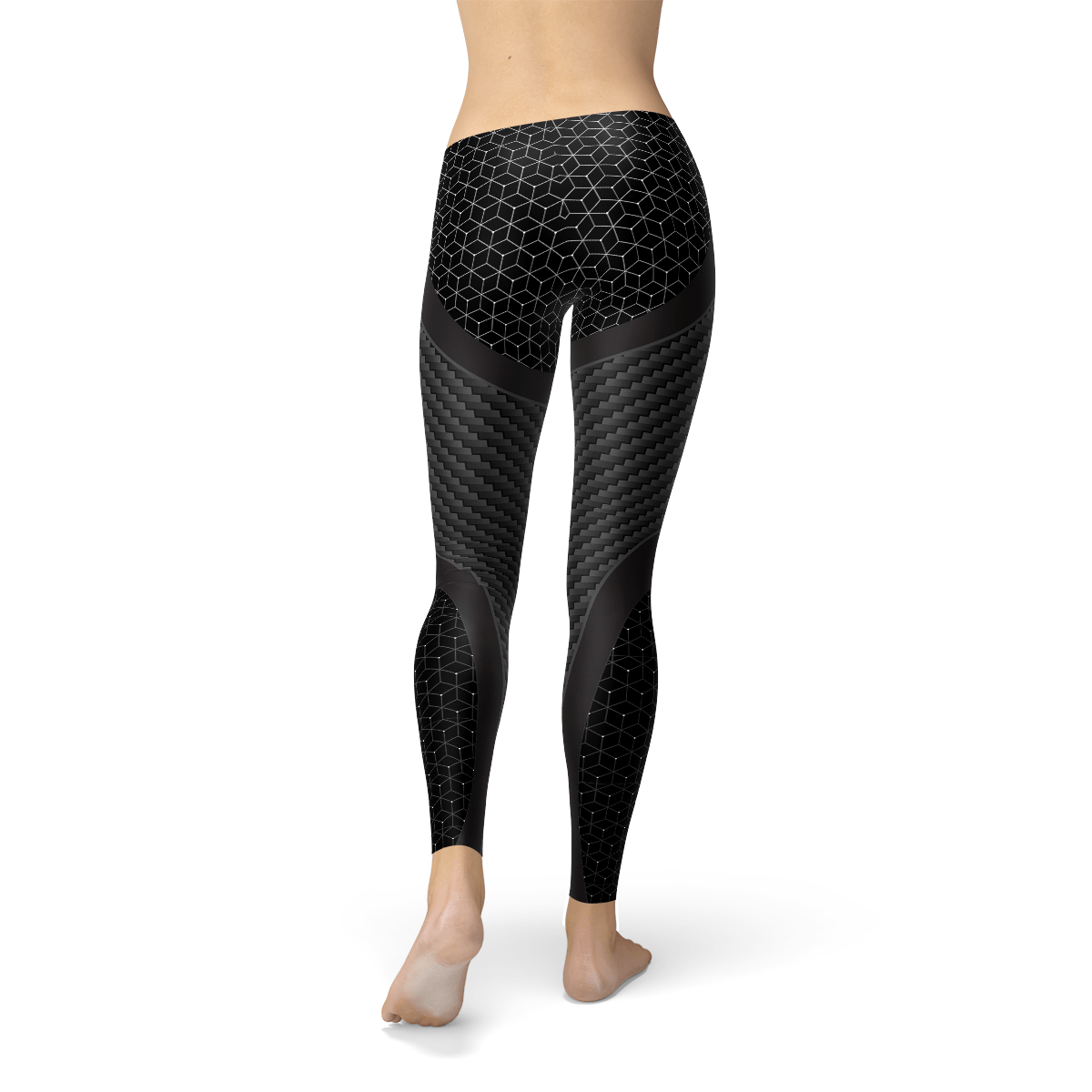 Back view of Women’s Carbon Fiber Sports Leggings
