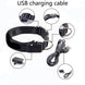 USB charging port and quick - release buckle on LED dog collar