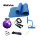 Complete 5 - piece yoga and fitness exercise set for home gym training