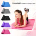 NBR Yoga Mat – Large Non-Slip Thickened Design in multiple colors for enhanced comfort and stability during exercises.