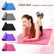 NBR Yoga Mat – Large Non-Slip Thickened Design in multiple colors for enhanced comfort and stability during exercises.