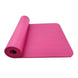 NBR Yoga Mat – Large Non-Slip Thickened Design in vibrant pink color, rolled up and ready for use.